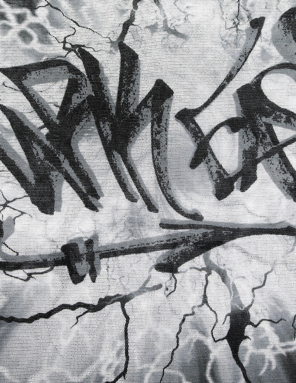 MF Artistic Lightning Pattern V-Neck T