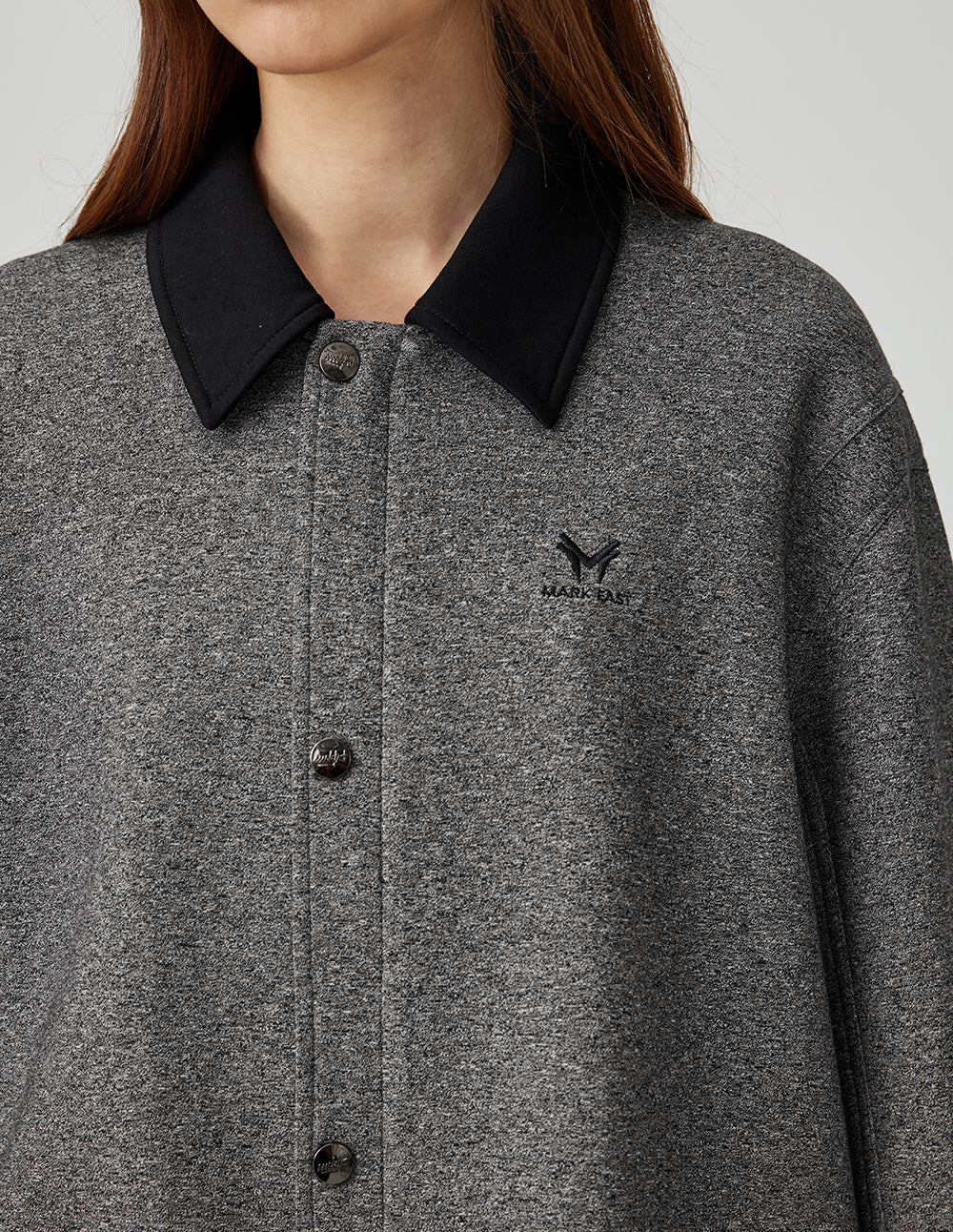 MF contrast lapel stitching loose slim jacket