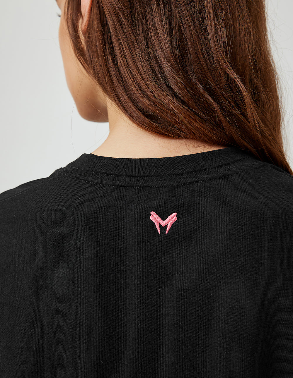 MF Unisex Threaded Small Round Neck Grid Lightning Pattern Abstract Print Loose Cotton T-Shirt