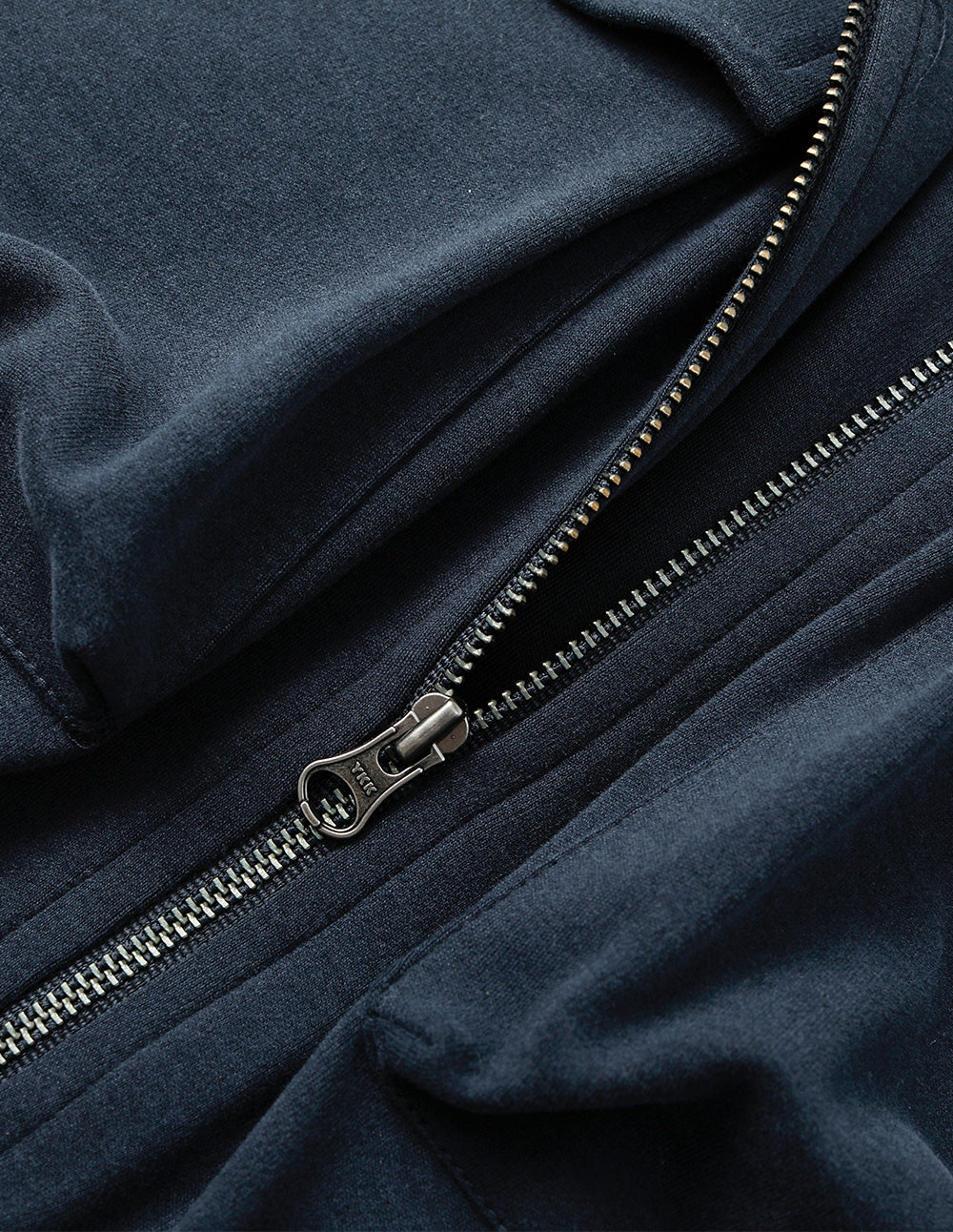 Women's Navy Blue Casual Hooded Jacket