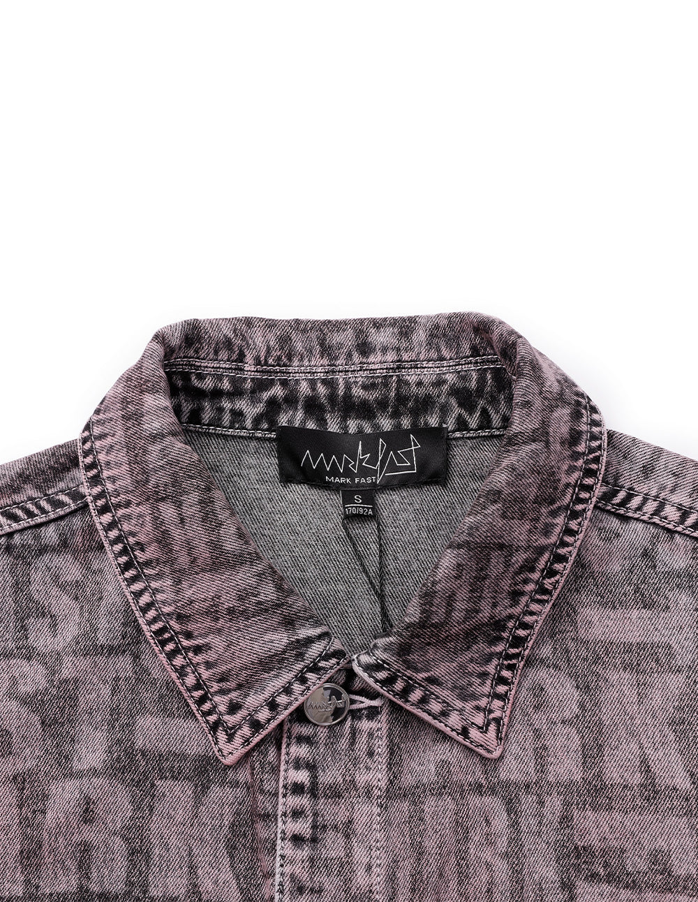 Couple Style Snowflake Dyed Washed Denim Jacket