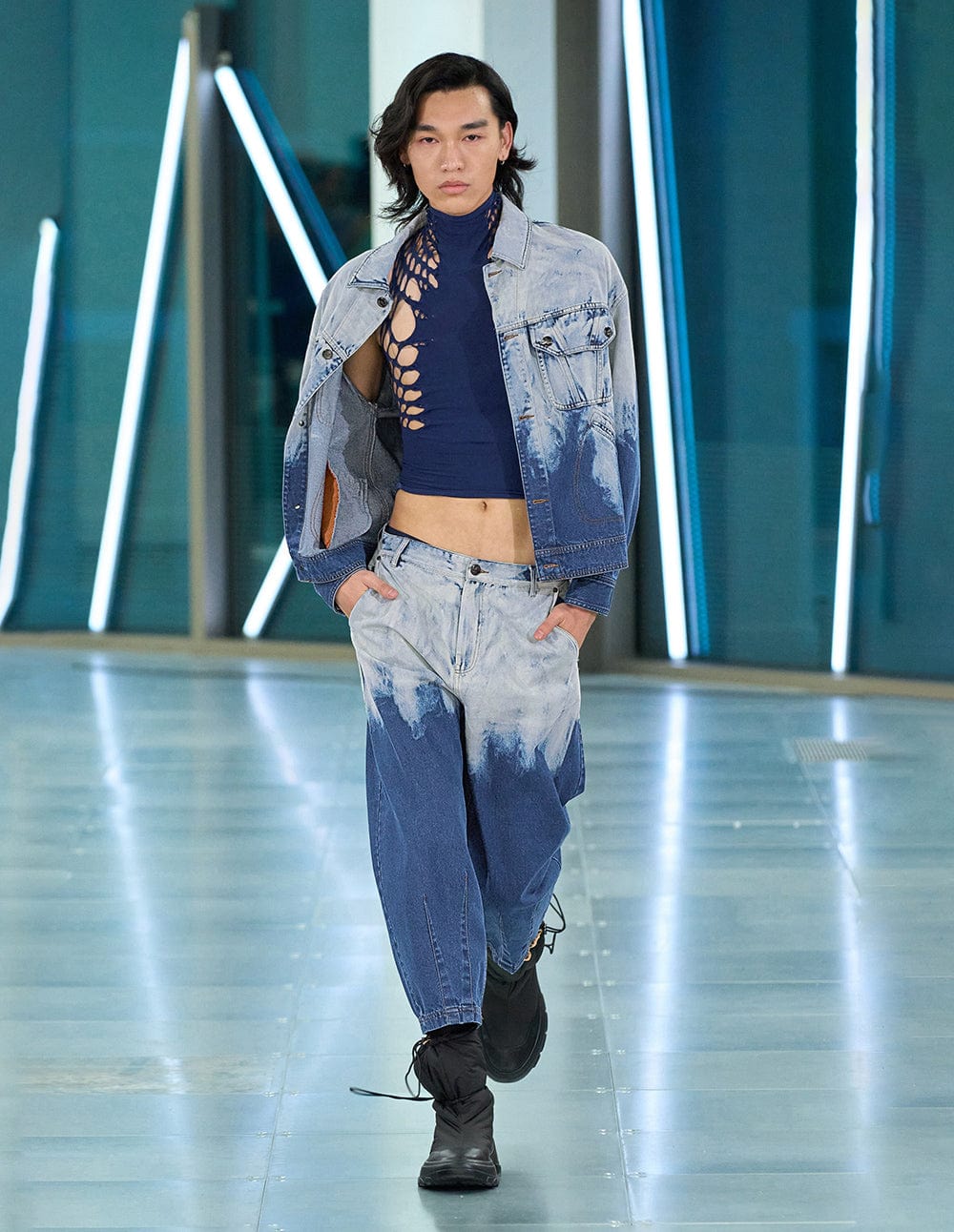 Unisex Washed Denim Jacket