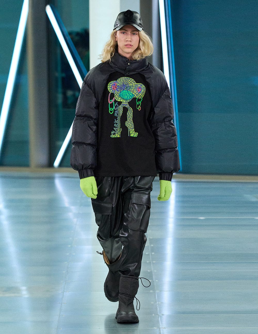 Unisex street style electric eye beast series T-shirt