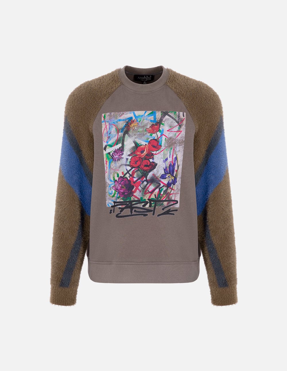 Couple Style Patchwork Graffiti Knitted Sweatshirt