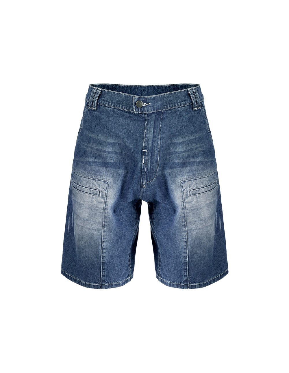 Eugene Blue Basic Fit Lip Pockets Denim Short