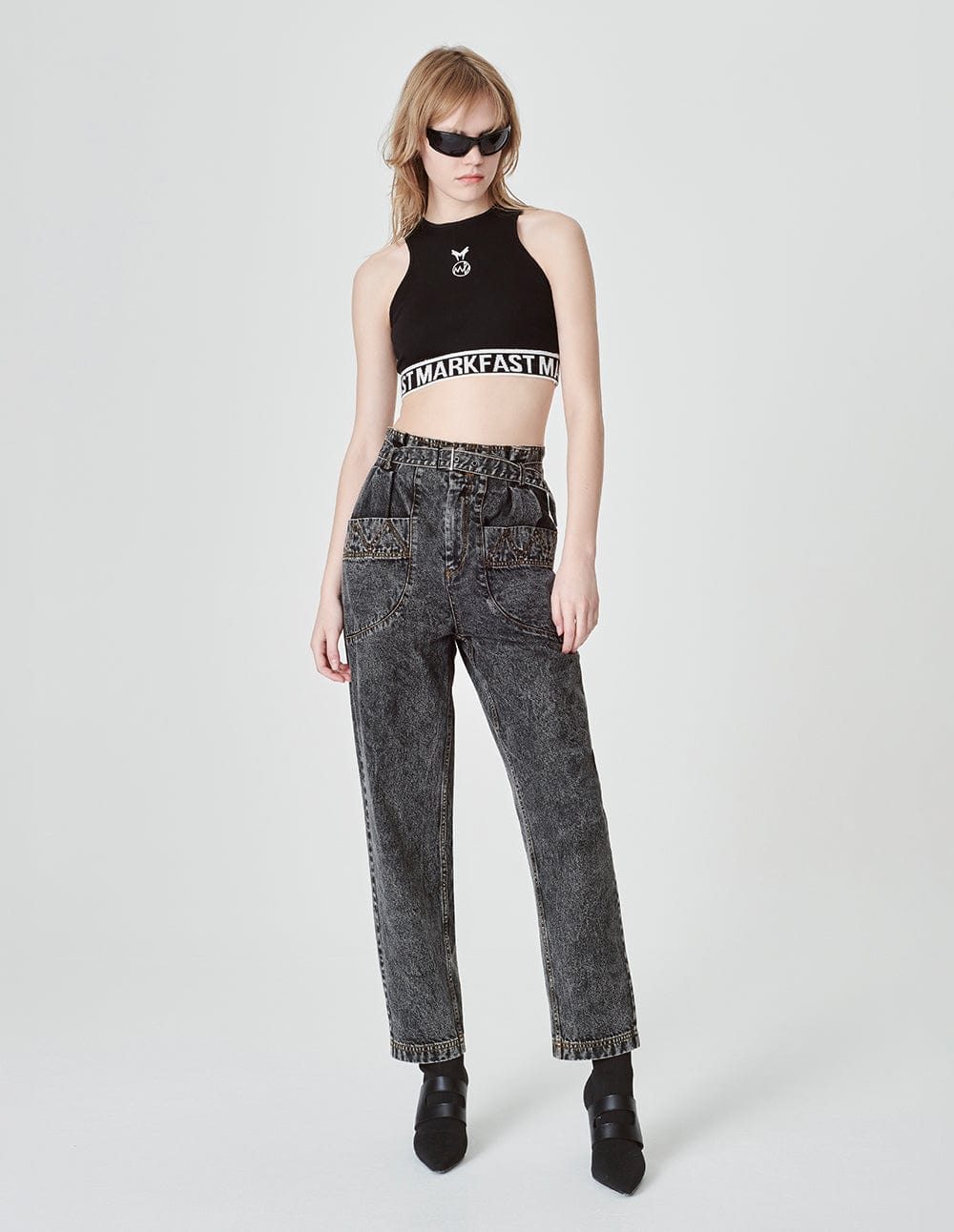 Women's Loose Wash Jeans