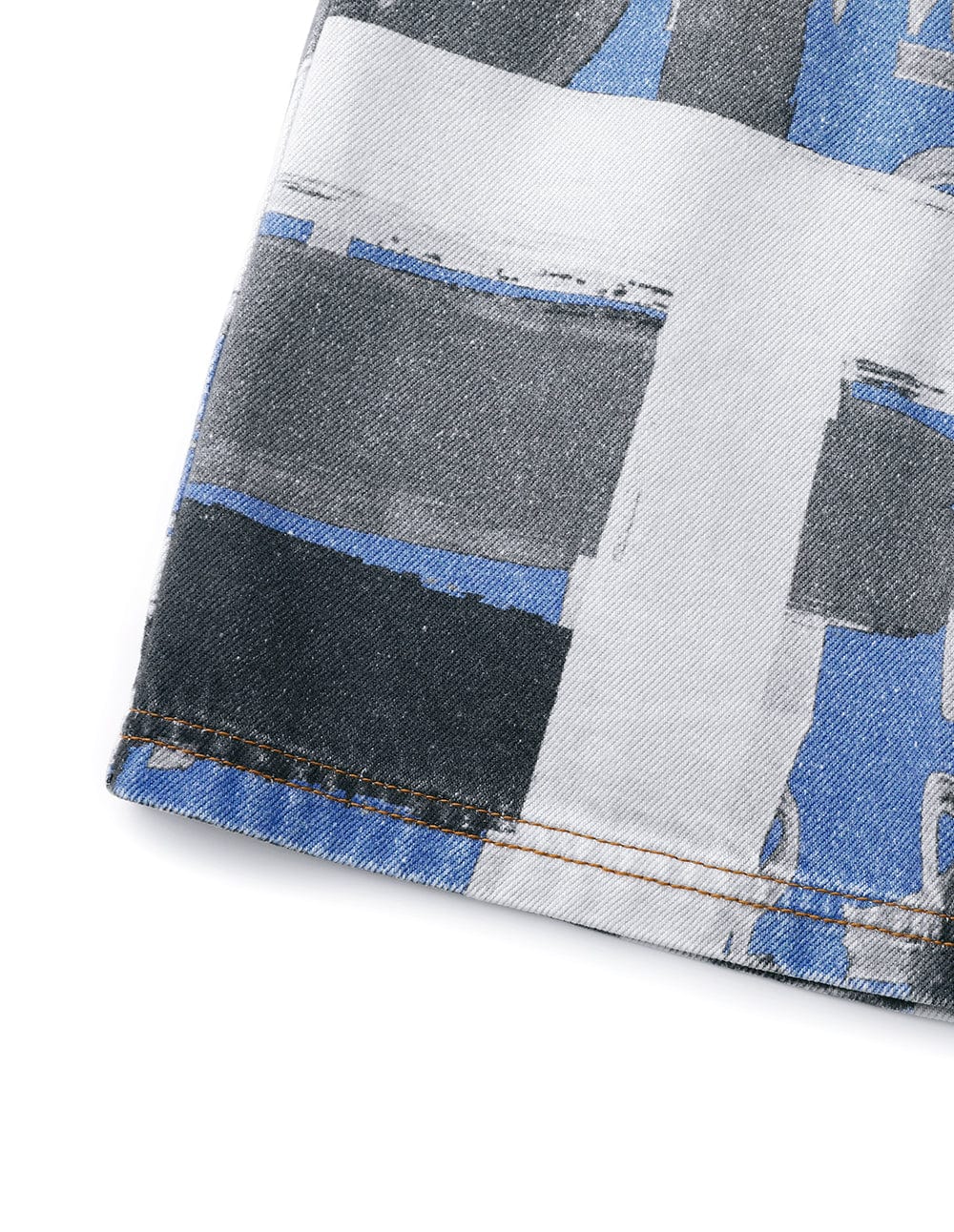 Ladies Recycled Graffiti Denim Skirt