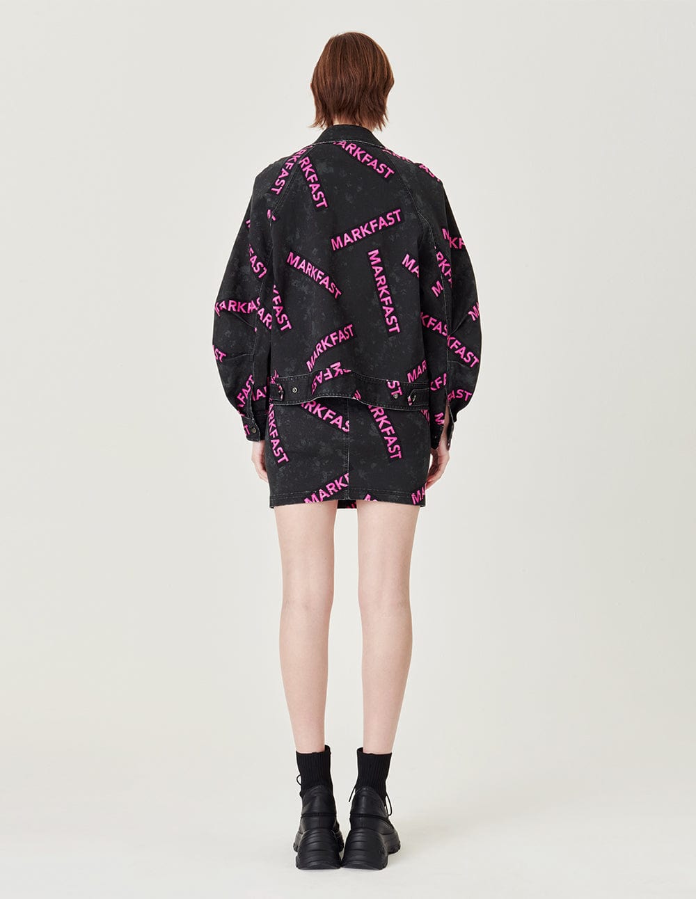 Runway Logo Lapel Denim Jacket