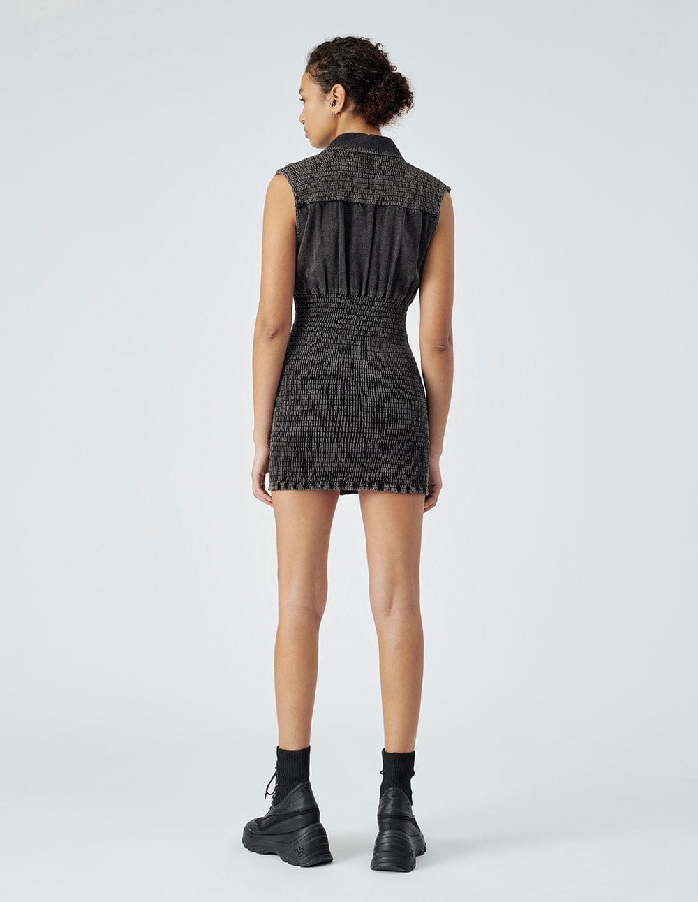 Women's Black Denim Dress