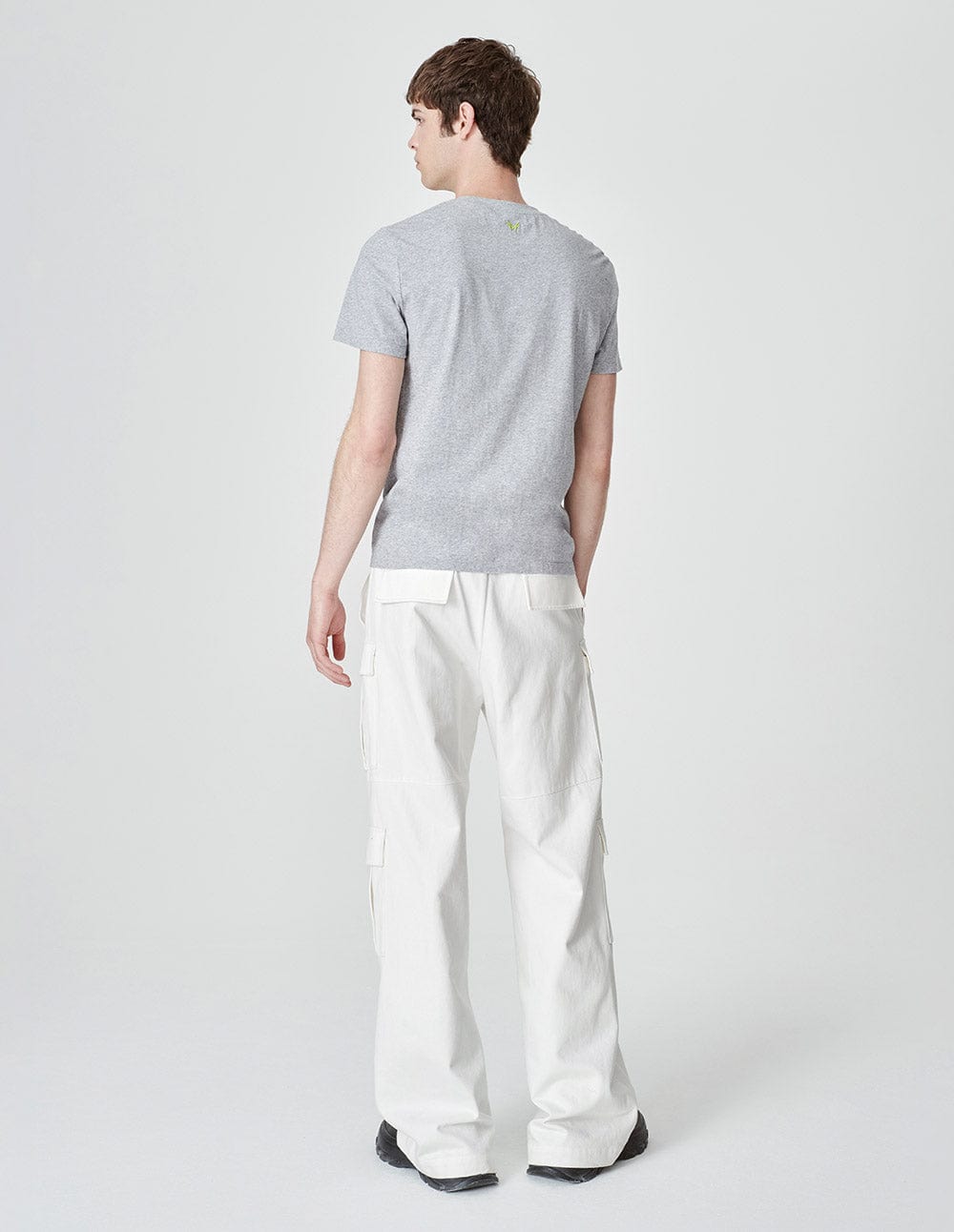 Men's White Workwear Wide Leg Pants