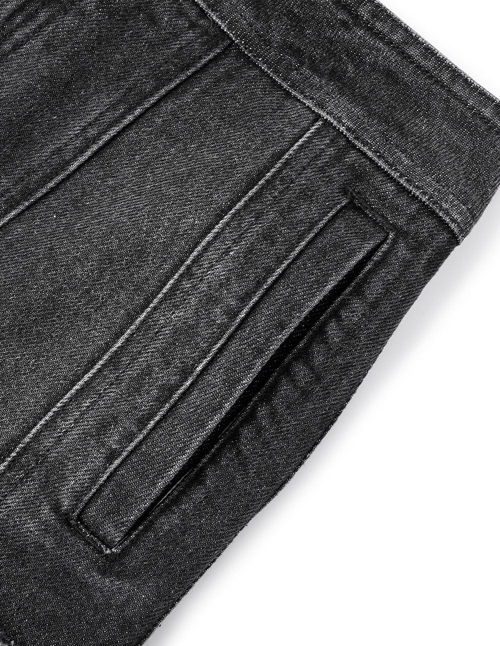 Women's Denim Patchwork Mini Knit Skirt