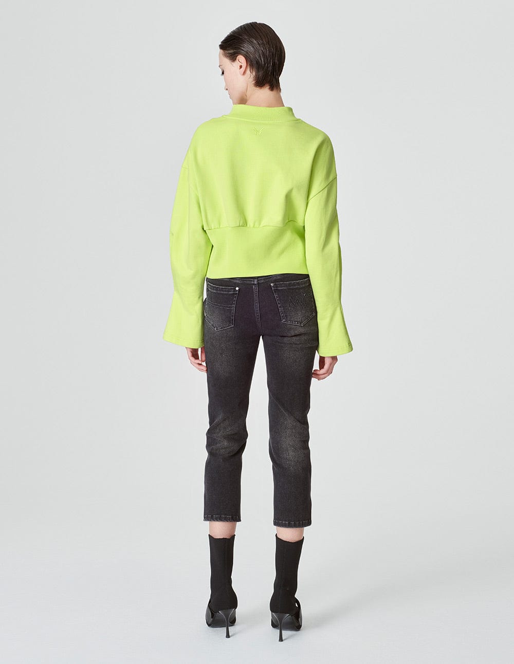 Women's Pure Cotton Embroidered Trumpet Sleeve Sweater