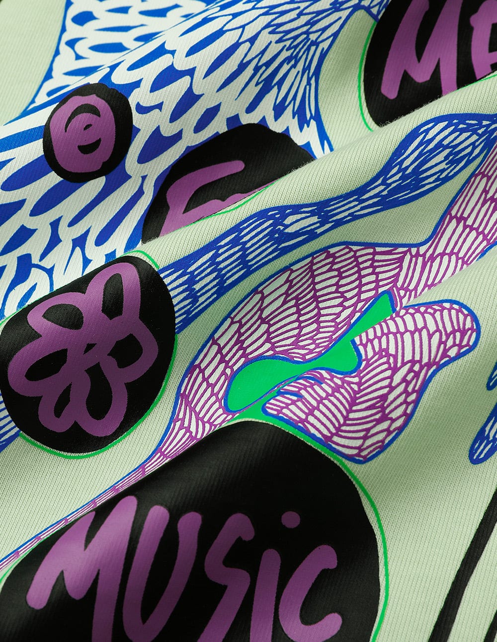 Ladies Light Green Cotton Printed T-Shirt Dress