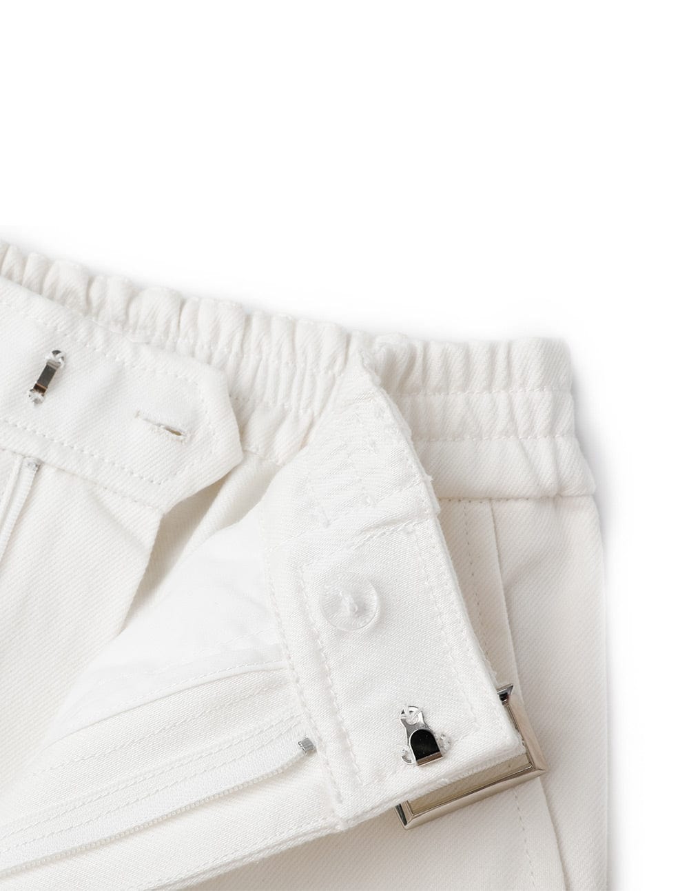 Men's White Workwear Wide Leg Pants