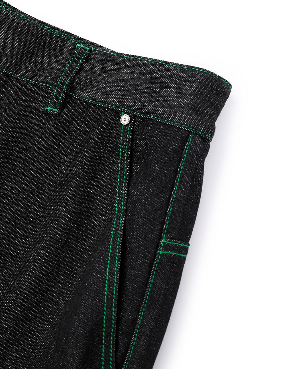 Men's Workwear Contrast Panel Denim Shorts